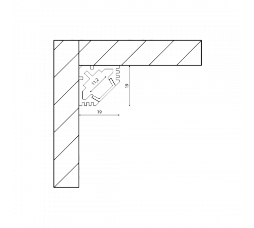 Профиль алюминиевый SWG SF-1919 001373