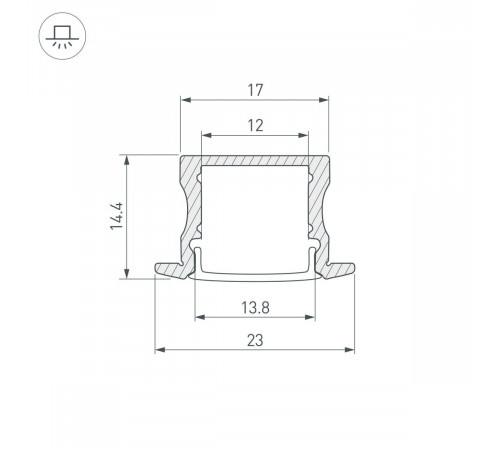 Профиль Arlight LINE-2315-F-2000 WHITE 044265(1) Профиль Arlight LINE-2315-F-2000 WHITE 044265(1)