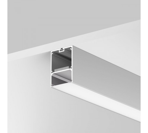 Профиль накладной-подвесной 50х70 (Серебро, 2 м) Maytoni ALM-5070-S-2M