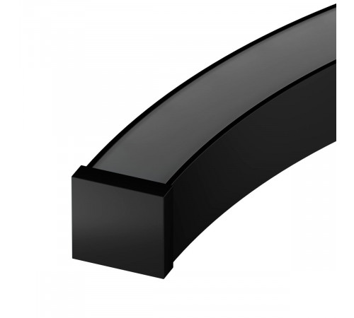 Профиль Arlight LINE-3535-BENT-SIDE-2000 ANOD BLACK (Алюминий) 066908