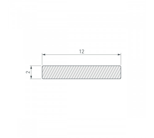 Полоса Arlight ARH-W12-3000 BLACK (Алюминий) 063282