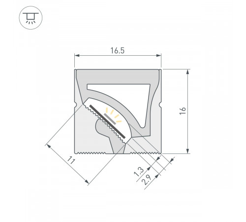 Силиконовый профиль Arlight WPH-FLEX-1616-TWIST-S11-5m WHITE (Силикон) 059568 Силиконовый профиль Arlight WPH-FLEX-1616-TWIST-S11-5m WHITE (Силикон) 059568