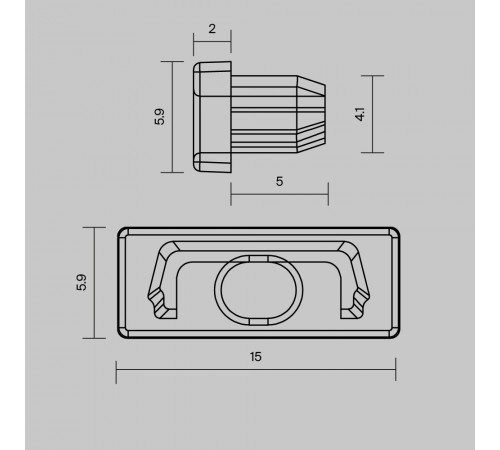 Комплект заглушек для профиля 22×06 10шт Maytoni Led Strip ALM-004-B-EC 642012 Комплект заглушек для профиля 22×06 10шт Maytoni Led Strip ALM-004-B-EC 642012