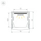 Профиль Arlight FANTOM-BENT-W16-SIDE-2000 ANOD (Алюминий) 064487