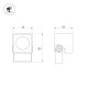 Прожектор Arlight ALT-BLOCK-S65x65-5W Warm3000 (GR, 60 deg, 230V) 054748