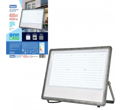 Прожектор Uniel ULF-F52B-400W/6500K IP65 200-240V GREY UL-00013063