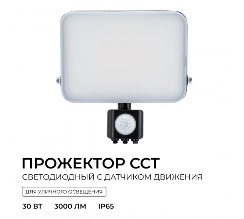 Прожектор CCT с датчиком движения Apeyron 05-54