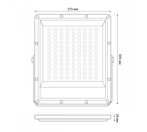 Прожектор Uniel ULF-F51D-300W/6500K IP65 200-240V GREY UL-00012762 Прожектор Uniel ULF-F51D-300W/6500K IP65 200-240V GREY UL-00012762