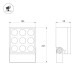 Прожектор Arlight ALT-BLOCK-S185x185-36W Day4000 (GR, 15 deg, 230V) 055247