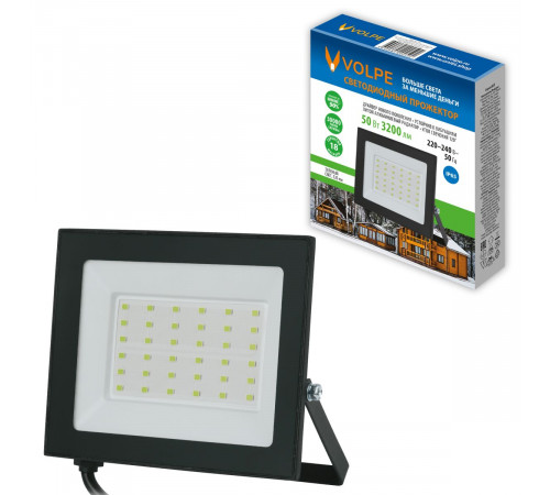 Прожектор Volpe ULF-Q519 50W/GREEN IP65 220-240V BLACK UL-00012830 Прожектор Volpe ULF-Q519 50W/GREEN IP65 220-240V BLACK UL-00012830