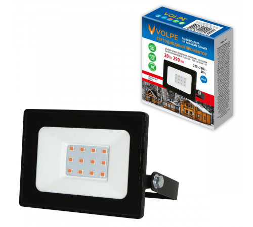 Прожектор Volpe ULF-Q519 20W/RED IP65 220-240V BLACK UL-00012823 Прожектор Volpe ULF-Q519 20W/RED IP65 220-240V BLACK UL-00012823