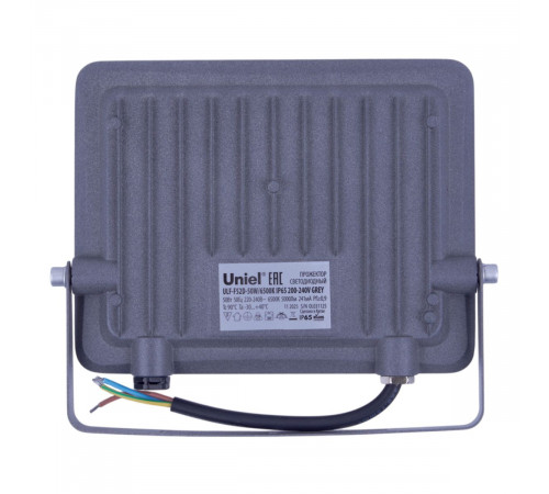 Прожектор Uniel ULF-F52D-50W/6500K IP65 200-240V GREY UL-00013057