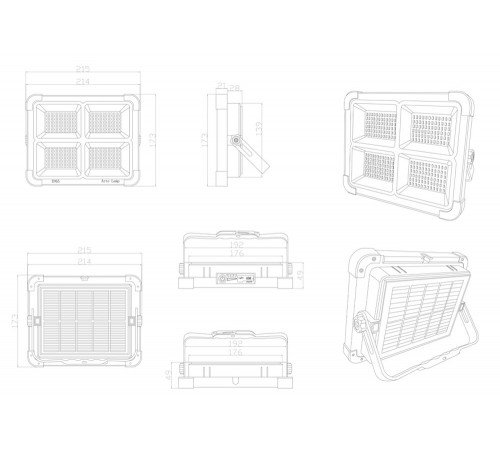 Прожектор Arte Lamp Avior A8100AL-1BK