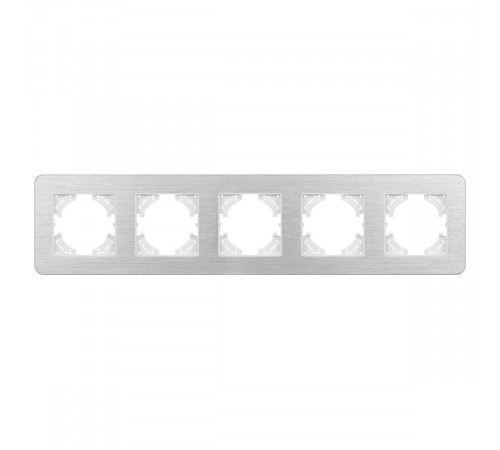 Рамка на 5 постов алюминиевая Arlight FRM-AKIRY-AL-5-SR 049734