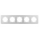 Рамка на 5 постов алюминиевая Arlight FRM-AKIRY-AL-5-SR 049734