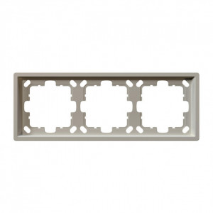 Рамка серия FD 3-постовая, цвет Сахара Jasmart FD1003SH