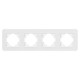 Рамка на 4 поста стеклянная Arlight FRM-OMALI-SFGS-4-WH 049716