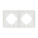 Рамка на 2 поста стеклянная Arlight FRM-OMALI-GS-2-WH 049692