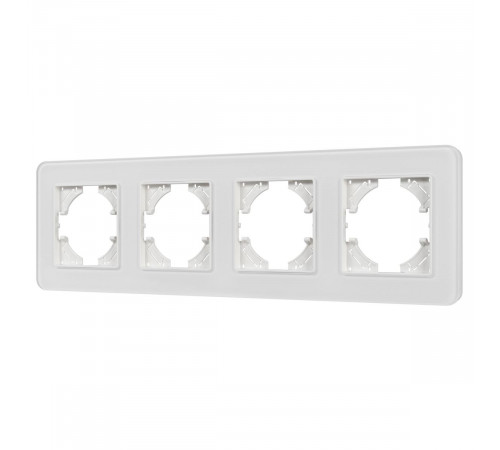 Рамка на 4 поста стеклянная Arlight FRM-OMALI-GS-4-WH 049700 Рамка на 4 поста стеклянная Arlight FRM-OMALI-GS-4-WH 049700