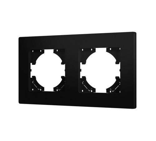 Рамка на 2 поста пластиковая Arlight FRM-PERIO-PL-2-BK 049751 Рамка на 2 поста пластиковая Arlight FRM-PERIO-PL-2-BK 049751