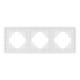 Рамка на 3 поста стеклянная Arlight FRM-OMALI-GS-3-WH 049696