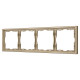 Рамка пластиковая Arlight FRM-NOBE-SFPL-4-GD 054225