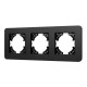 Рамка на 3 поста алюминиевая Arlight FRM-AKIRY-SFAL-3-BK 049741