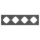 Рамка пластиковая на 4 поста Arlight FRM-TENDO-SFPL-4-GR 054655