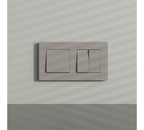 Рамка на 2 поста Werkel Slab (дымчатый софт) W0022917 4690389218415