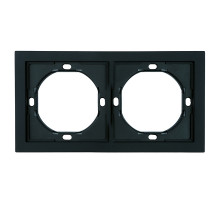 Рамка 2-местная Stekker Мия PFR00-3002-05 черный бархат 50462