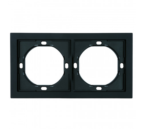 Рамка 2-местная Stekker Мия PFR00-3002-05 черный бархат 50462