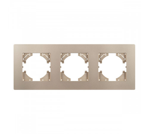 Рамка на 3 поста пластиковая Arlight FRM-PERIO-PL-3-GD 049757