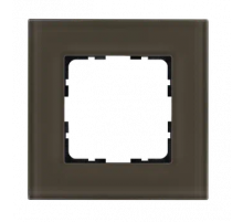 Рамка 1-постовая стекло цвет Каперсовый Jasmart G1001GT