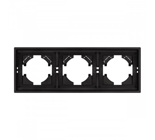 Рамка пластиковая на 3 поста Arlight FRM-TENDO-SFPL-3-BK 054650