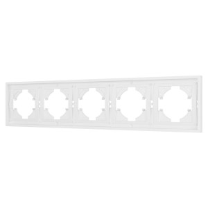 Рамка пластиковая на 5 постов Arlight FRM-TENDO-PL-5-WH 053851