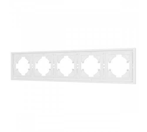 Рамка пластиковая на 5 постов Arlight FRM-TENDO-PL-5-WH 053851