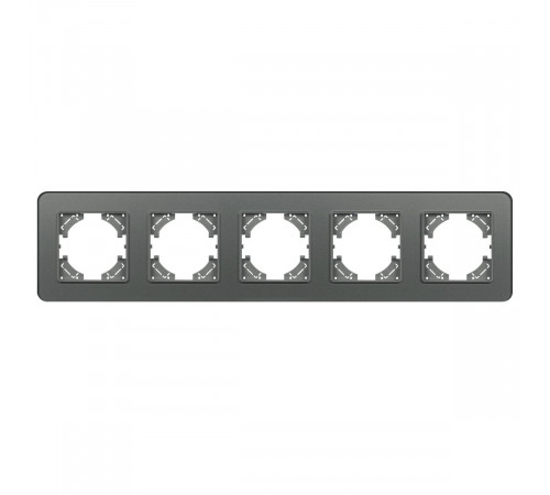 Рамка на 5 постов стеклянная Arlight FRM-OMALI-SFGS-5-GR 049722