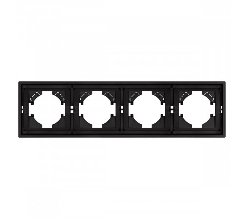 Рамка пластиковая на 4 поста Arlight FRM-TENDO-SFPL-4-BK 054654