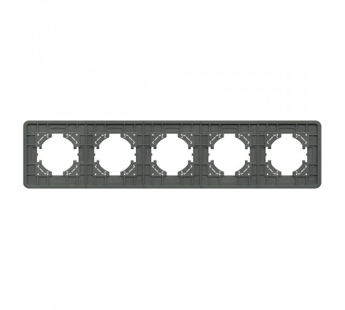 Рамка на 5 постов стеклянная Arlight FRM-OMALI-SFGS-5-GR 049722