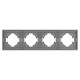 Рамка пластиковая на 4 поста Arlight FRM-TENDO-PL-4-GR 053849