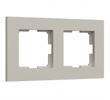 Рамка на 2 поста Werkel Slab (дымчатый софт) W0022917 4690389218415