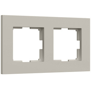 Рамка на 2 поста Werkel Slab (дымчатый софт) W0022917 4690389218415