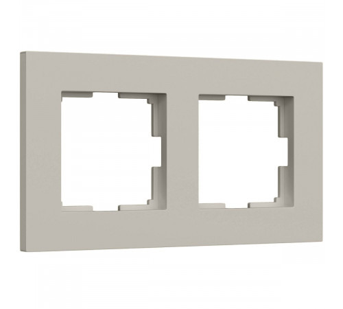 Рамка на 2 поста Werkel Slab (дымчатый софт) W0022917 4690389218415