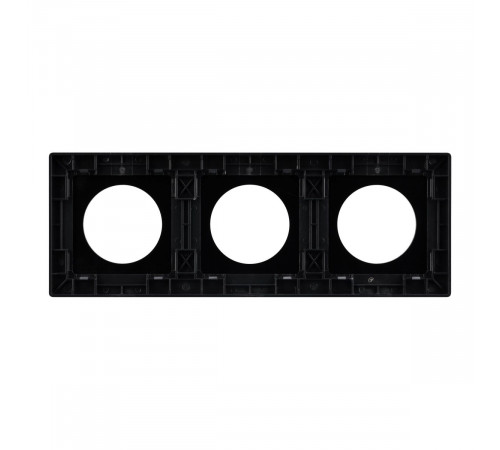 Рамка 3-местная алюминиевая Arlight FRM-PRESTO-ALR-3-BK 043872