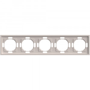 Рамка 5-местная Stekker Эмили PFR00-5005-08 кашемир soft touch 49914