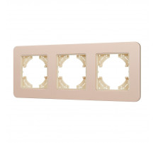 Рамка на 3 поста алюминиевая Arlight FRM-AKIRY-SFAL-3-GD 049742
