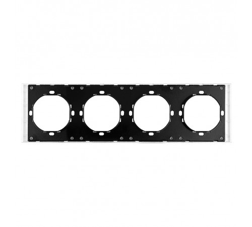 Рамка 4-местная Stekker Мия PFR00-3004-01 белая магнолия 50459