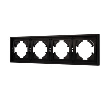 Рамка пластиковая на 4 поста Arlight FRM-TENDO-PL-4-BK 053848