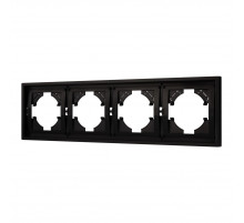 Рамка пластиковая на 4 поста Arlight FRM-TENDO-PL-4-BK 053848