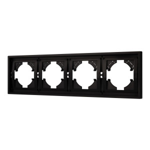 Рамка пластиковая на 4 поста Arlight FRM-TENDO-PL-4-BK 053848